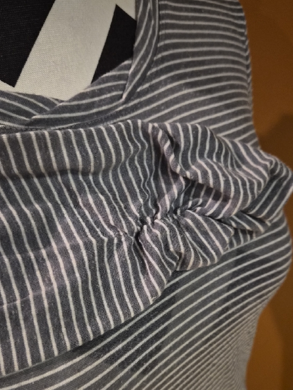 Sundance Striped Long Sleeve Women's Top - Gray/White - Picture 3 of 8